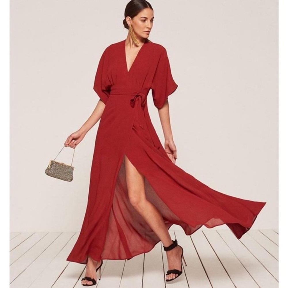 Reformation Red Maxi Dress